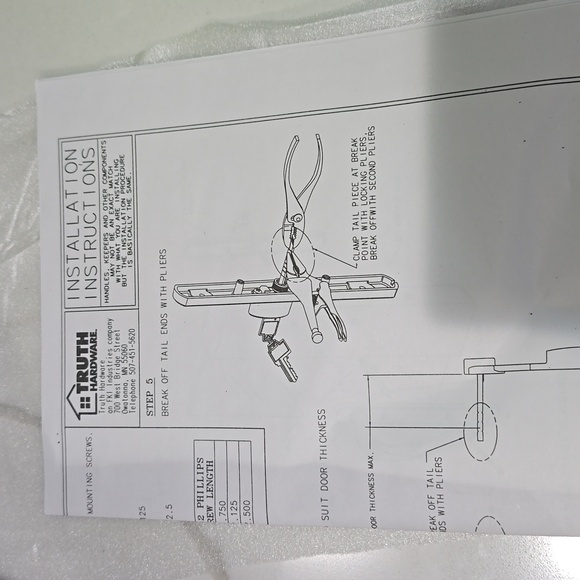 Sliding Patio Door Hardware-Nickel finish - Picture 5 of 9